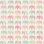 Elephants Pastel Roller Blind Elephants Pastel Roller Blind