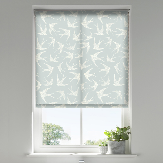 Fly Away Duckegg Roller Blind Fly Away Duckegg Roller Blind