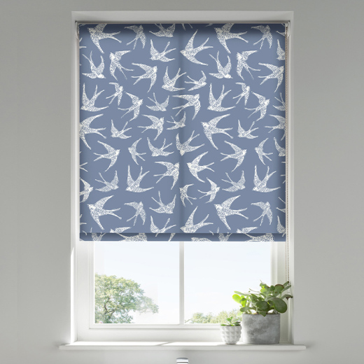 Fly Away Navy Roller Blind Fly Away Navy Roller Blind