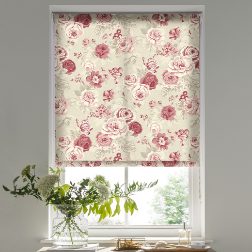 Genevieve Raspberry Roller Blind Genevieve Raspberry Roller Blind