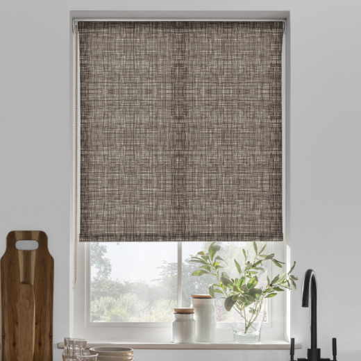 Made To Measure Scribble Gun Metal Roller Blind Made To Measure Scribble Gun Metal Roller Blind