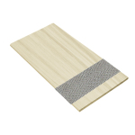 Limestone Inspirewood Venetian Blind with Dark Grey Tape Swatch Limestone Inspirewood Venetian Blind with Dark Grey Tape Swatch