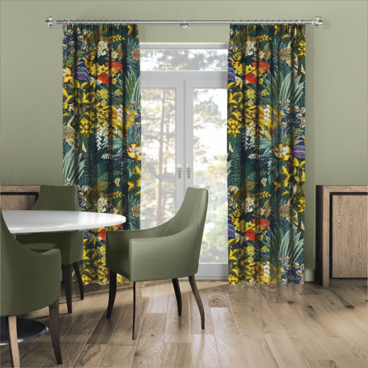 Curtains Hidden Paradise Emerald Curtains Hidden Paradise Emerald