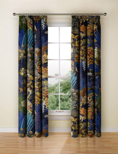 Made To Measure Curtains Hidden Paradise Midnite Made To Measure Curtains Hidden Paradise Midnite