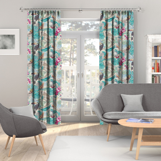 Made To Measure Curtains Rainforest Cassis Made To Measure Curtains Rainforest Cassis