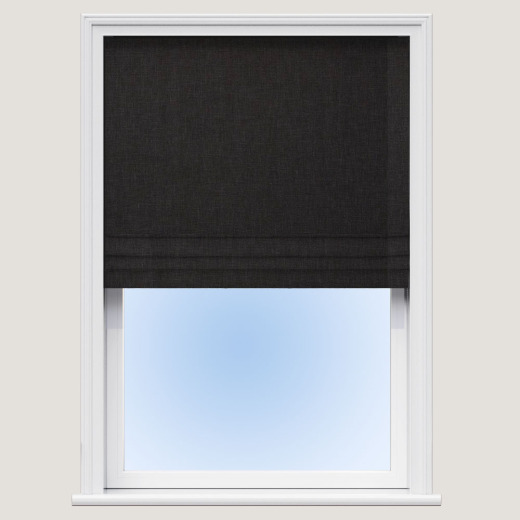 Made To Measure Roman Blind Oslo Black Made To Measure Roman Blind Oslo Black