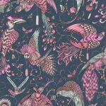 Audubon Navy/Pink Roller Blind Audubon Navy/Pink Roller Blind