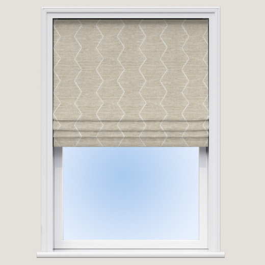 Zig Zag Sand Roman Blind Zig Zag Sand Roman Blind