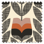 Roman Blind Orla Kiely Rosebud Orange Roman Blind Orla Kiely Rosebud Orange