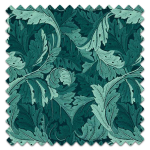 Swatch of Acanthus Jacquard Teal Swatch of Acanthus Jacquard Teal