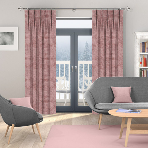 Made To Measure Chenille Curtains Blush Made To Measure Chenille Curtains Blush