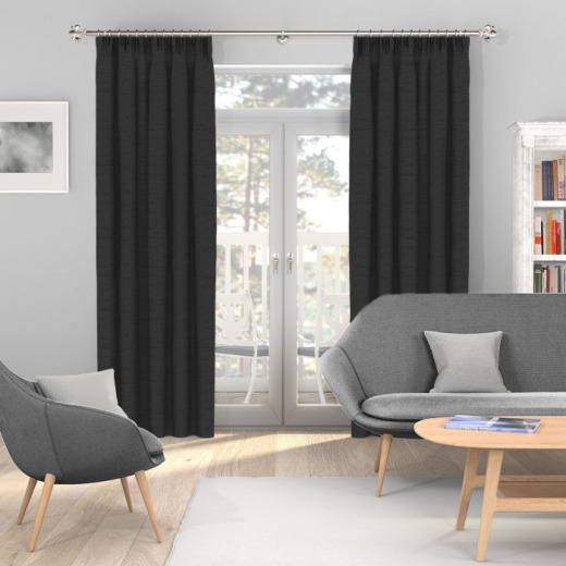 Made To Measure Curtains Jaipur Faux Silk Midnight Made To Measure Curtains Jaipur Faux Silk Midnight