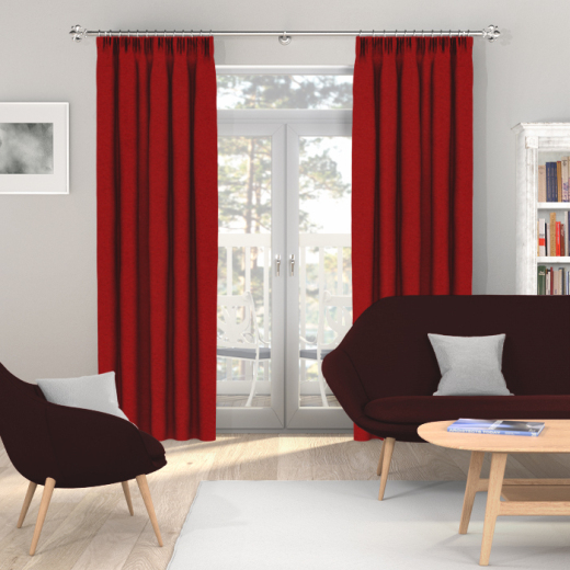 Made To Measure Curtains Luxor Velvet Claret Made To Measure Curtains Luxor Velvet Claret