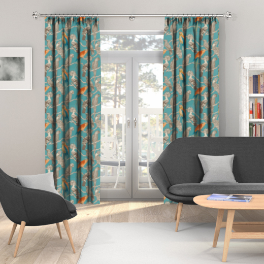 Made To Measure Curtains Aviary Lagoon Made To Measure Curtains Aviary Lagoon