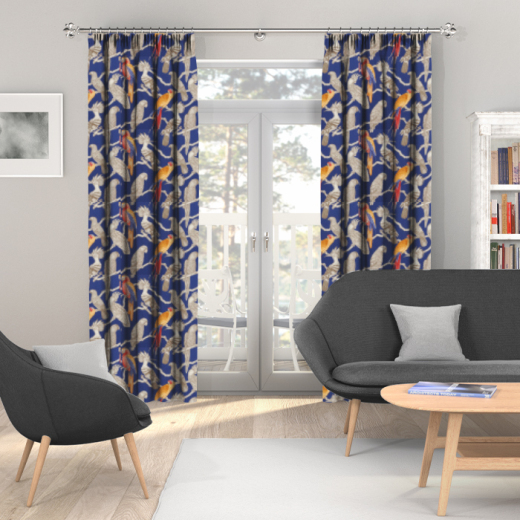 Made To Measure Curtains Aviary Marine Made To Measure Curtains Aviary Marine
