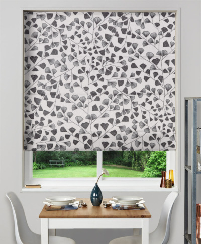 Made To Measure Roman Blind Fern Carbon Made To Measure Roman Blind Fern Carbon