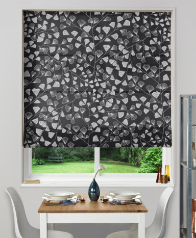 Made To Measure Roman Blind Fern Night Frost Made To Measure Roman Blind Fern Night Frost