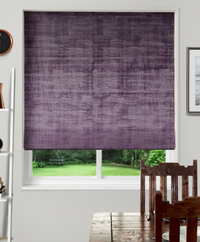 Made To Measure Roman Blinds Alessia Velvet Aubergine Made To Measure Roman Blinds Alessia Velvet Aubergine
