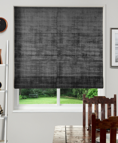 Made To Measure Roman Blinds Alessia Velvet Jet Made To Measure Roman Blinds Alessia Velvet Jet