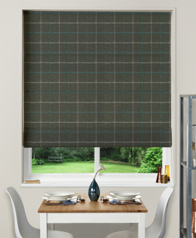 Made To Measure Roman Blind Bamburgh Azure Made To Measure Roman Blind Bamburgh Azure