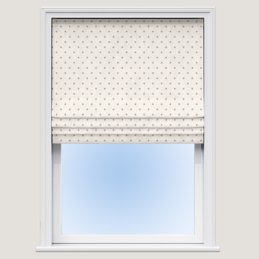 Made To Measure Roman Blind Dotty Natural Made To Measure Roman Blind Dotty Natural