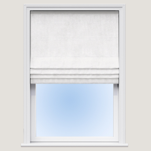 Made To Measure Roman Blind Dupion Faux Silk Snowdrift Made To Measure Roman Blind Dupion Faux Silk Snowdrift