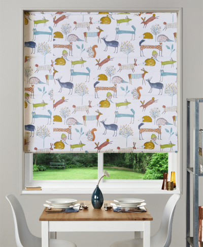 Made To Measure Roman Blind In Oh My Deer Marmalade Made To Measure Roman Blind In Oh My Deer Marmalade