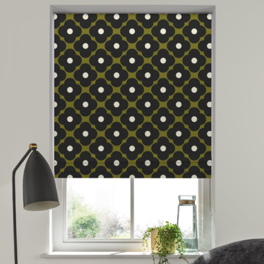 Roman Blind Orla Kiely Spot Flower Seagrass Roman Blind Orla Kiely Spot Flower Seagrass