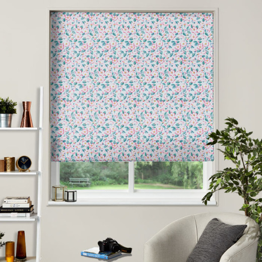 Made To Measure Roman Blind Climbing Blossom Blush Made To Measure Roman Blind Climbing Blossom Blush