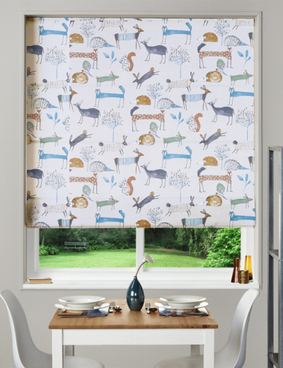 Made To Measure Roman Blind In Oh My Deer Colonial Made To Measure Roman Blind In Oh My Deer Colonial