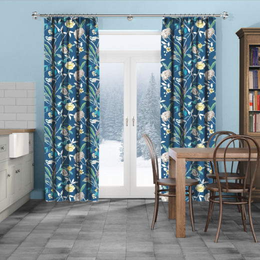 Abigail Navy Curtains Abigail Navy Curtains
