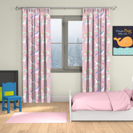Made To Measure Curtains Unicorn Dance Blossom Made To Measure Curtains Unicorn Dance Blossom