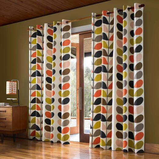 Multi Stem Ready Made Curtains Orla Kiely Multi Stem Ready Made Curtains Orla Kiely