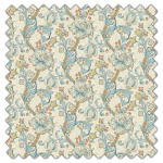 Swatch of Golden Lily Linen Teal by Clarke And Clarke Swatch of Golden Lily Linen Teal by Clarke And Clarke