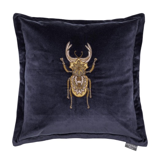 Bellatrix Navy Blue Velvet Cushion Bellatrix Navy Blue Velvet Cushion
