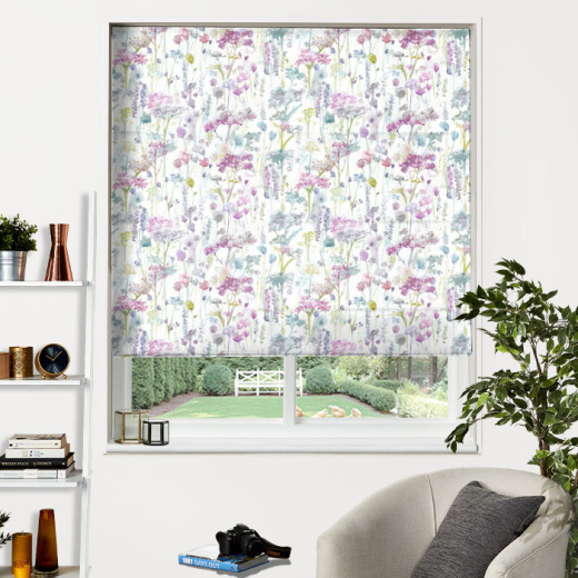 Electric Roman Blind Ilinizas Violet Electric Roman Blind Ilinizas Violet