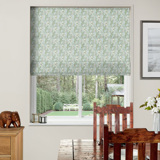 Golden Lily Apple Blush Electric Roman Blind Golden Lily Apple Blush Electric Roman Blind