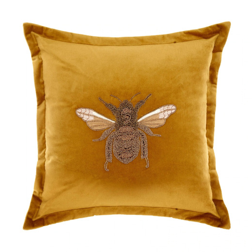 Layla Mustard Velvet Cushion Layla Mustard Velvet Cushion