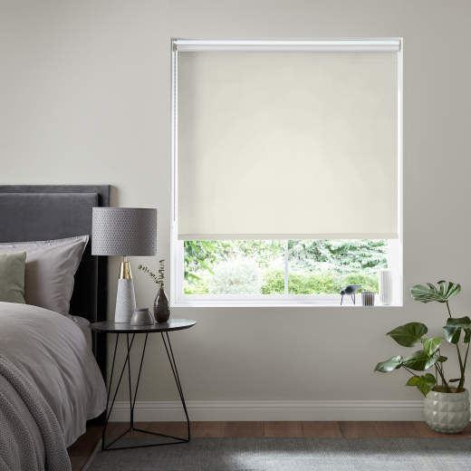 Aire Cream Blackout Electric Roller Blind Aire Cream Blackout Electric Roller Blind