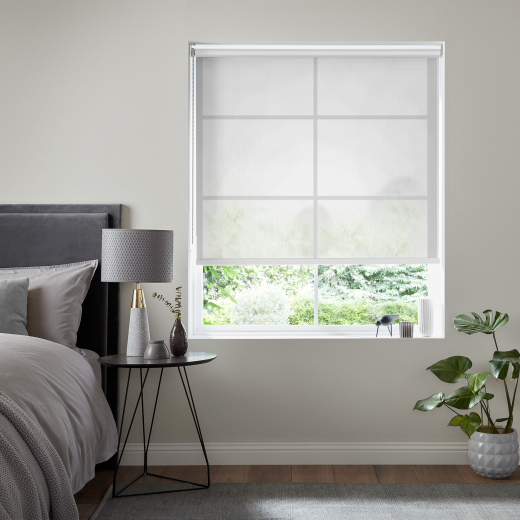 Austin White 5% Screen Electric Roller Blind Austin White 5% Screen Electric Roller Blind