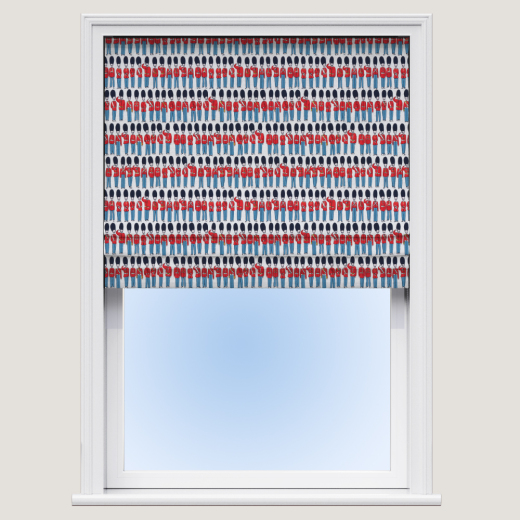 Made To Measure Roman Blind London Guards Multi Made To Measure Roman Blind London Guards Multi