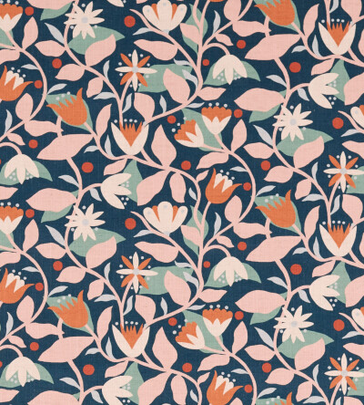 Made To Measure Curtains Dancing Daisies Print Midnight Made To Measure Curtains Dancing Daisies Print Midnight