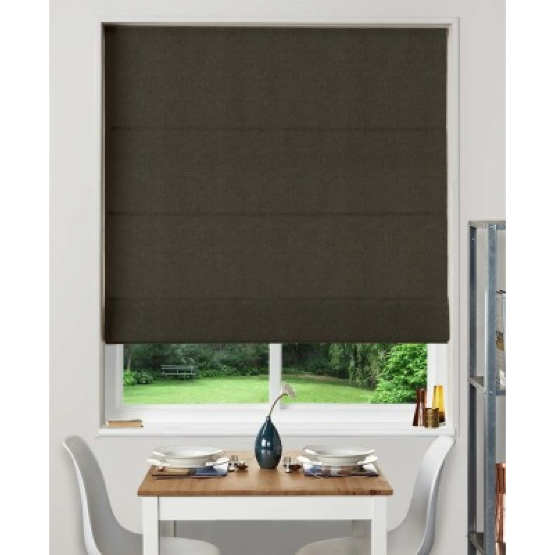 Black Made To Measure Roman Blinds