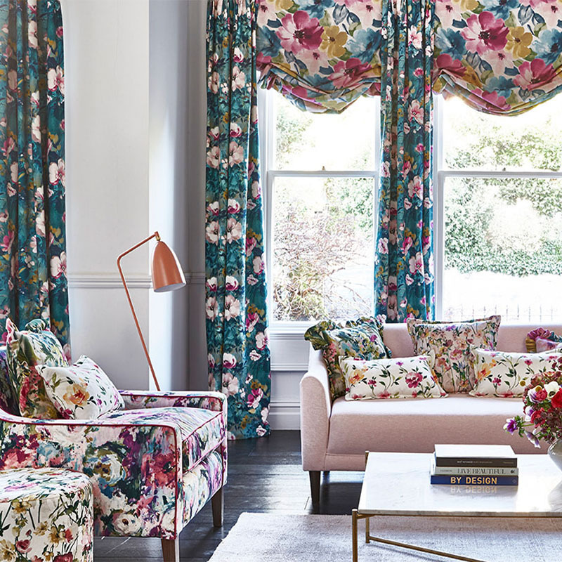 Clarke And Clarke Fabric Collection Floral Flourish