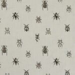 Beetle Charcoal/Natural Fabric
