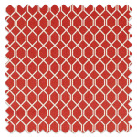 Swatch of Botanical Trellis Bengal Red