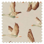 Swatch of Elysian Geese Brairwood/Linen