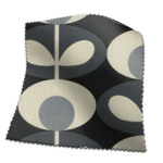 Made To Measure Curtains Orla Kiely Oval Flower Cool Grey