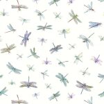 Dragonflies Cream Roller Blind