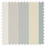 Swatch of Funfair Stripe Calico/Cloud/Pebble/Duckegg